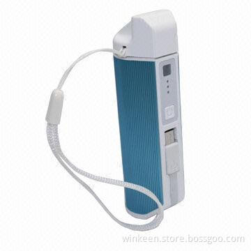 Power Bank with Built-in Micro USB Cable, 2,600mAh, for Mobile Devices